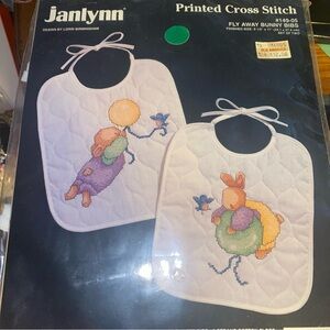 New Janlynn cross stitch bib kit